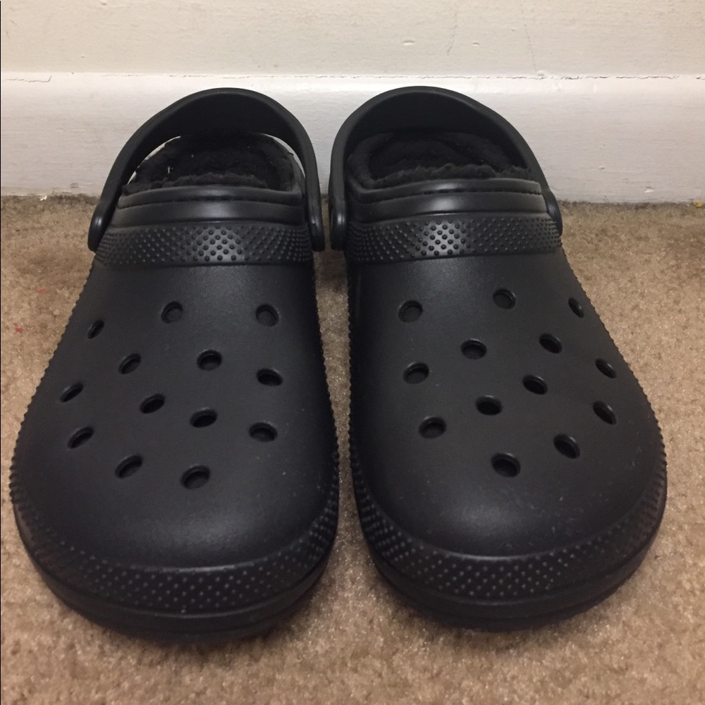 All Black Crocs